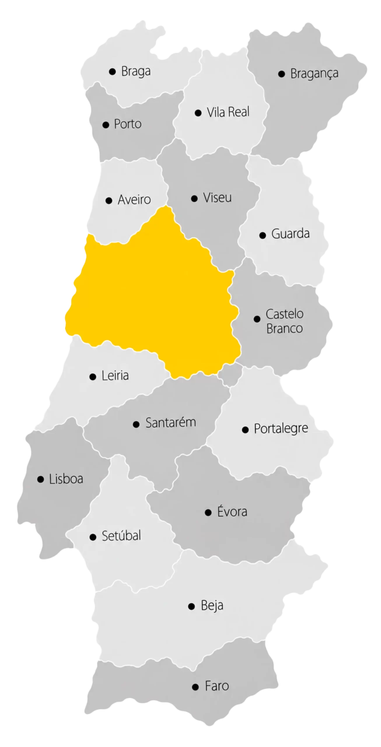 Mapa de Portugal